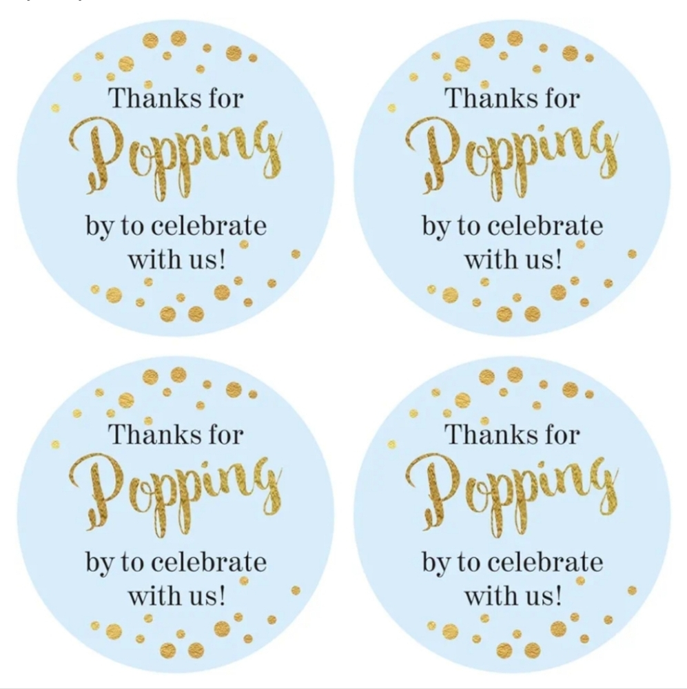 Baby shower favor stickers